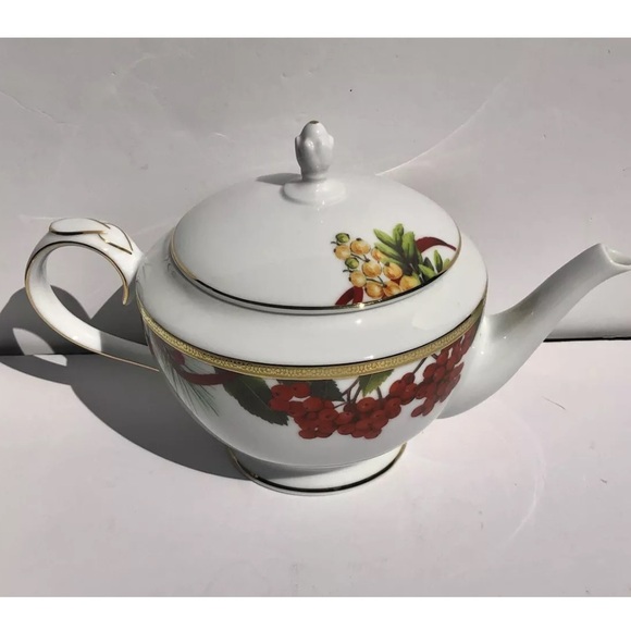 CHARTER CLUB HOME FASHION BUFFET GOLD TEAPOT & LID 2006 "CHRISTMAS"ps2 - Picture 2 of 12